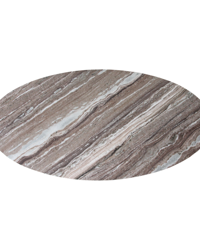 Raw Materials Amsterdam Salontafel | Marmer | Bruin | Ovaal | L120 x B60 x H38 cm