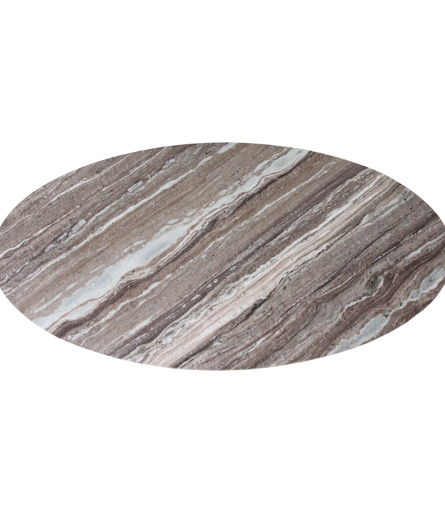Raw Materials Amsterdam Salontafel | Marmer | Bruin | Ovaal | L120 x B60 x H38 cm