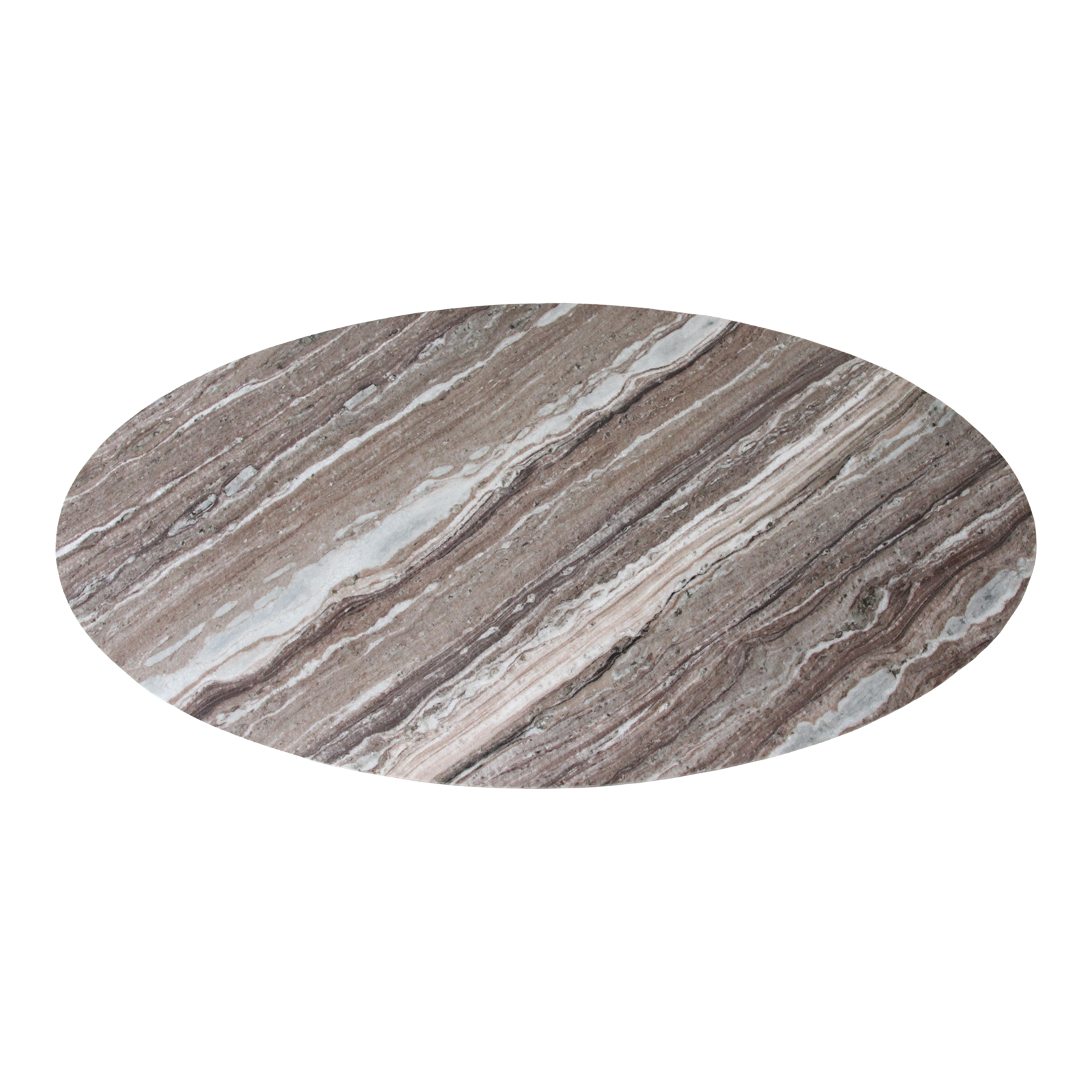 Raw Materials Amsterdam Salontafel | Marmer | Bruin | Ovaal | L120 x B60 x H38 cm