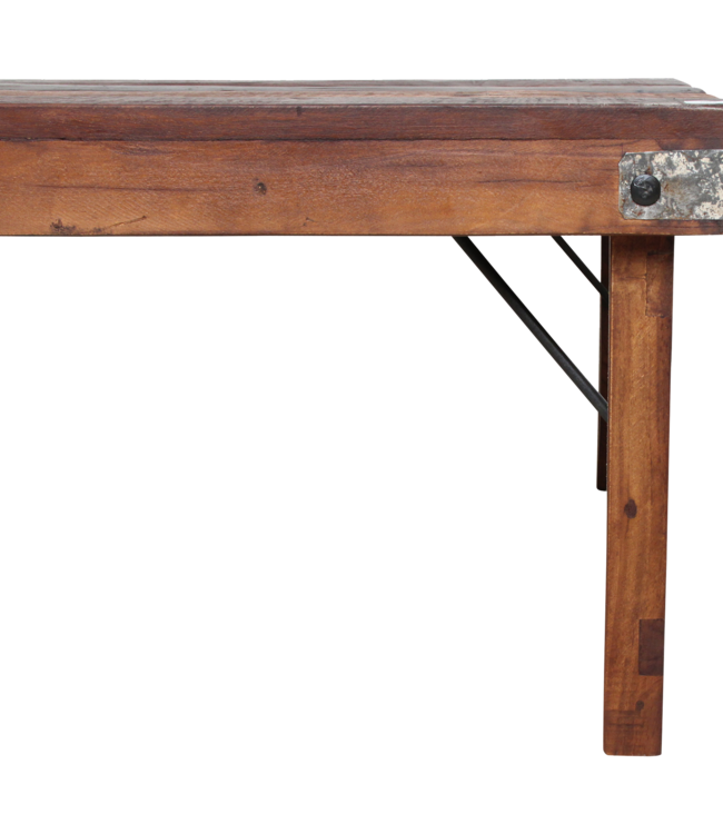 Raw Materials Amsterdam Inklapbare Salontafel | Bruin | H45 x B120 x D75 cm