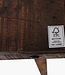 Raw Materials Amsterdam Eettafel | Opklapbaar | Bruin | H76 x B165 x D75 cm