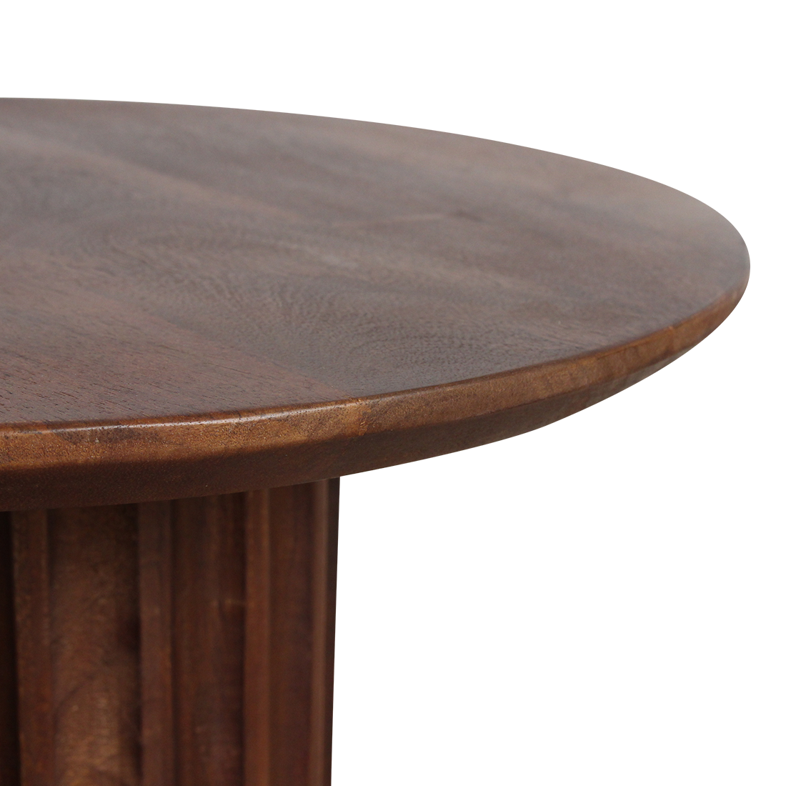 Raw Materials Amsterdam Bullnose Bijzettafel | Omgekeerd Bruin | H48 x D50 cm