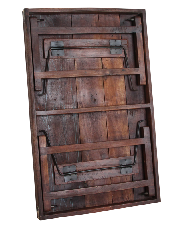 Raw Materials Amsterdam Inklapbare Salontafel | Bruin | H45 x B120 x D75 cm