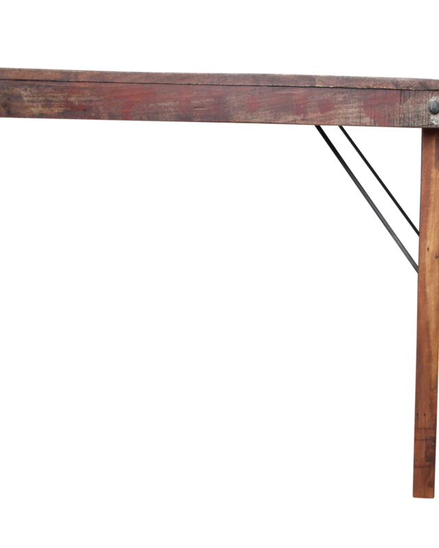 Raw Materials Amsterdam Eettafel | Opklapbaar | Bruin | H76 x B165 x D75 cm