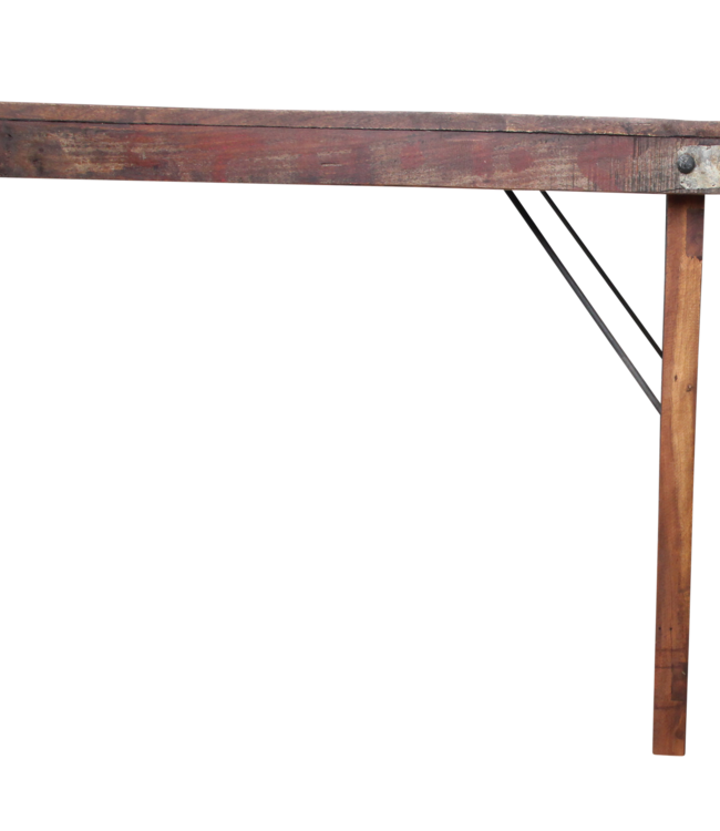 Raw Materials Amsterdam Eettafel | Opklapbaar | Bruin | H76 x B165 x D75 cm