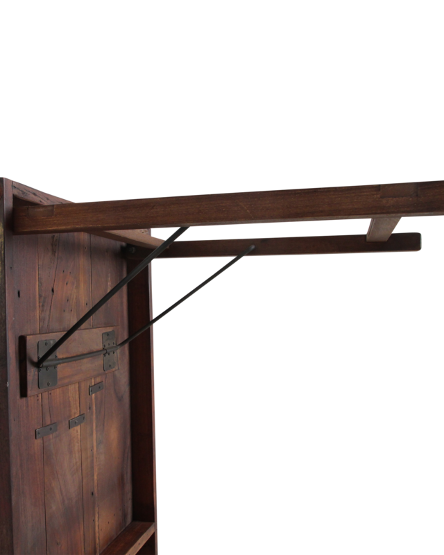Raw Materials Amsterdam Eettafel | Opklapbaar | Bruin | H76 x B165 x D75 cm