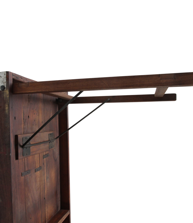 Raw Materials Amsterdam Eettafel | Opklapbaar | Bruin | H76 x B165 x D75 cm