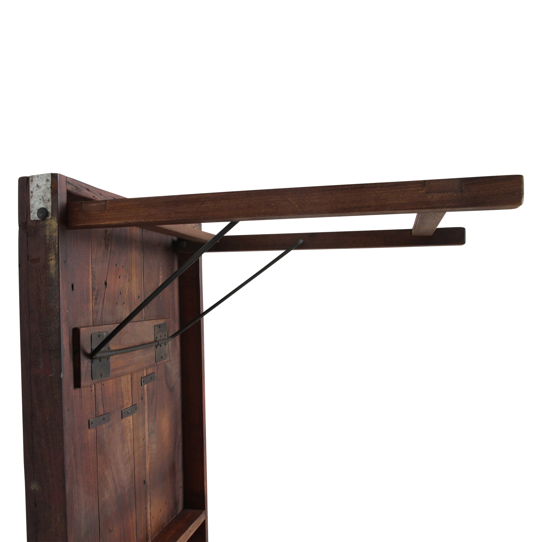 Raw Materials Amsterdam Eettafel | Opklapbaar | Bruin | H76 x B165 x D75 cm