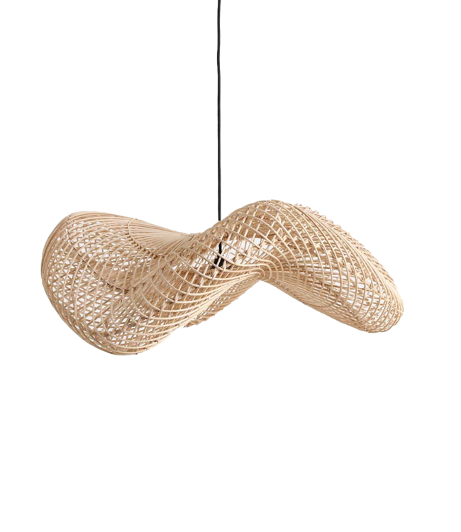 Raw Materials Amsterdam Wave Hanglamp | Rotan | Large | H28 x D75 cm