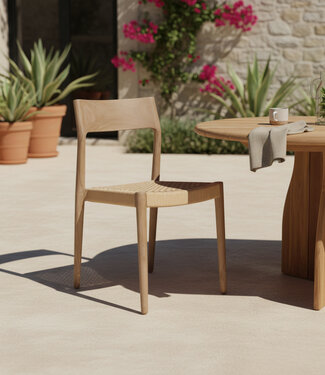 Raw Materials Amsterdam Freya Stoel | Set Van 2 | Zonder Armleuning | Naturel