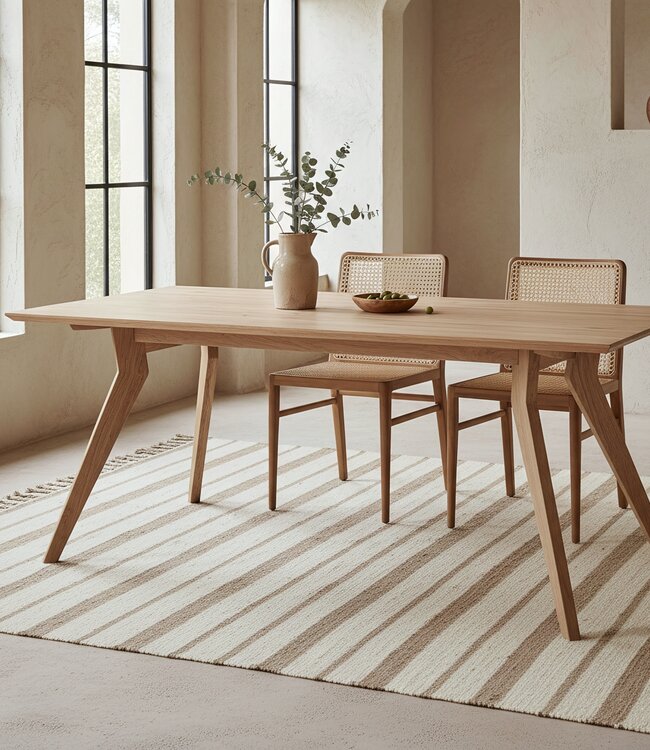 Raw Materials Amsterdam Studio Eettafel | Teakhout | H76 x B200 x D95 cm