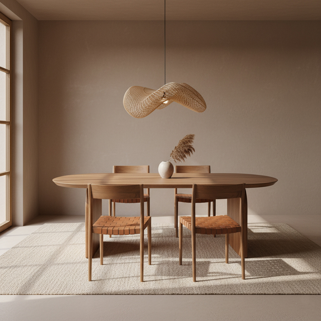 Raw Materials Amsterdam Wave Hanglamp | Rotan | Large | H28 x D75 cm