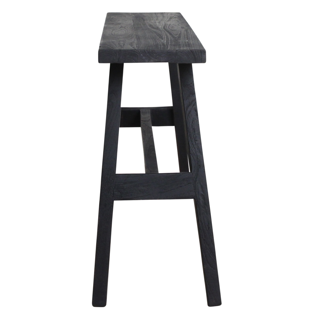 Raw Materials Amsterdam Factory Bushalte Bank | Groot | Zwart | L85 x B20 x H50 cm