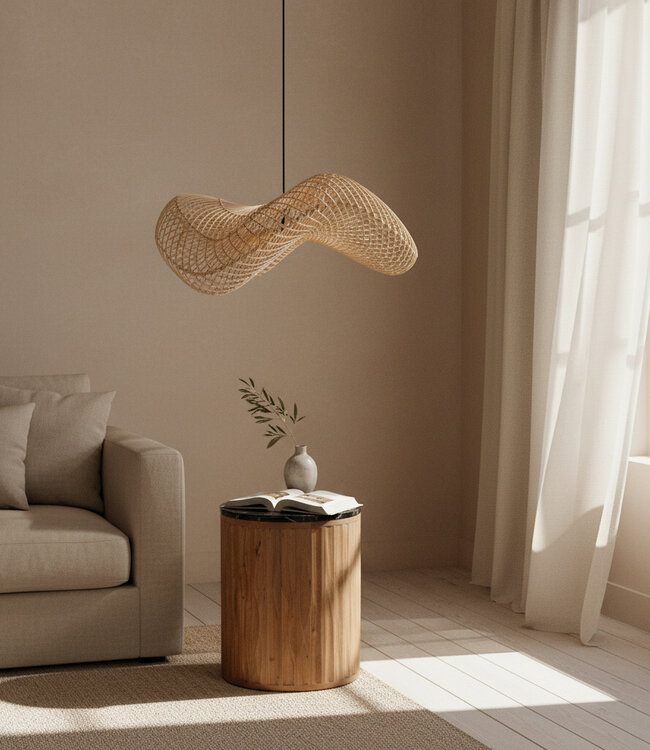 Raw Materials Amsterdam Wave Hanglamp | Rotan | Large | H28 x D75 cm