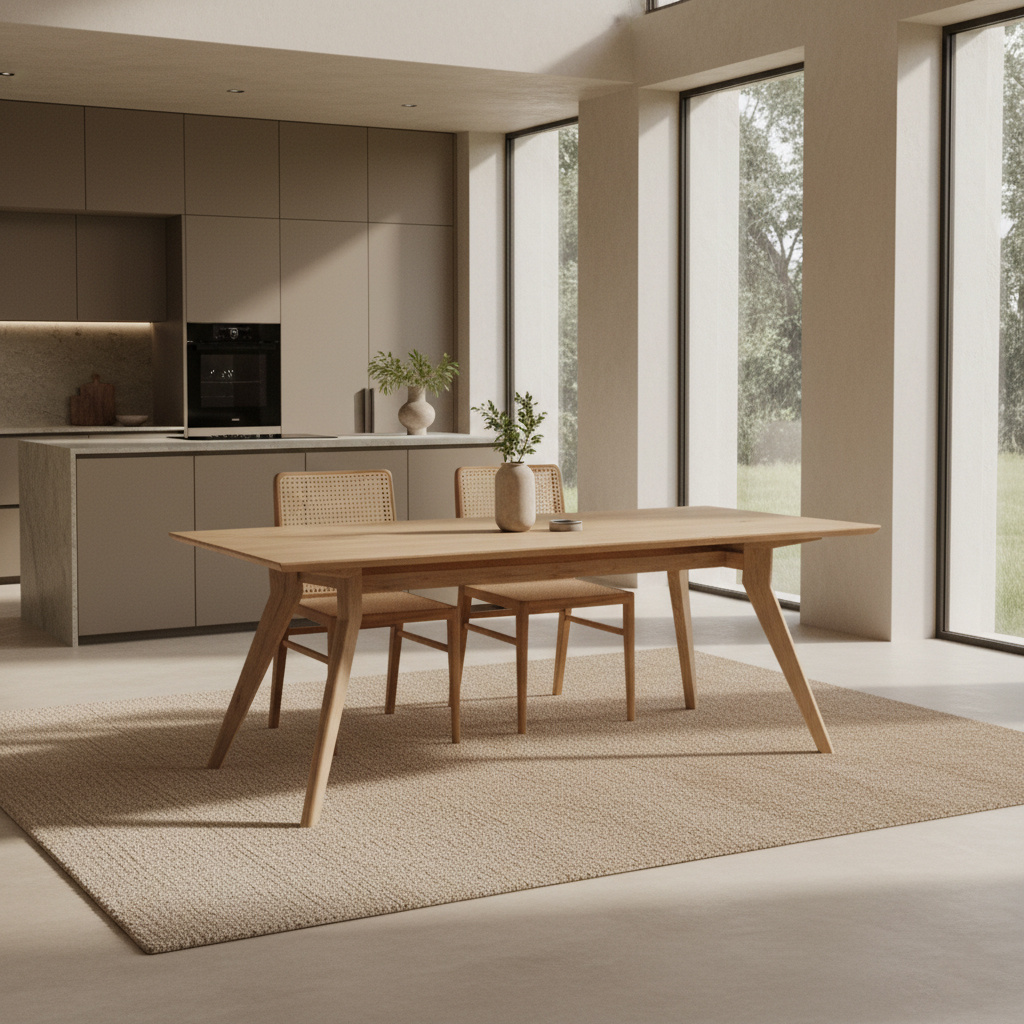 Raw Materials Amsterdam Studio Eettafel | Teakhout | H76 x B200 x D95 cm
