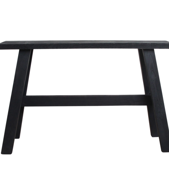 Raw Materials Amsterdam Fabrieks Bushalte Bank | Groot | Zwart | L85 x B20 x H50 cm