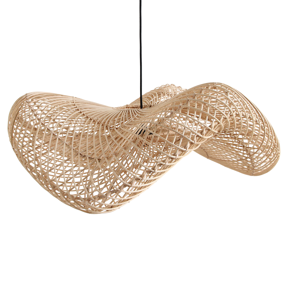 Raw Materials Amsterdam Wave Hanglamp | Rotan | Large | H28 x D75 cm
