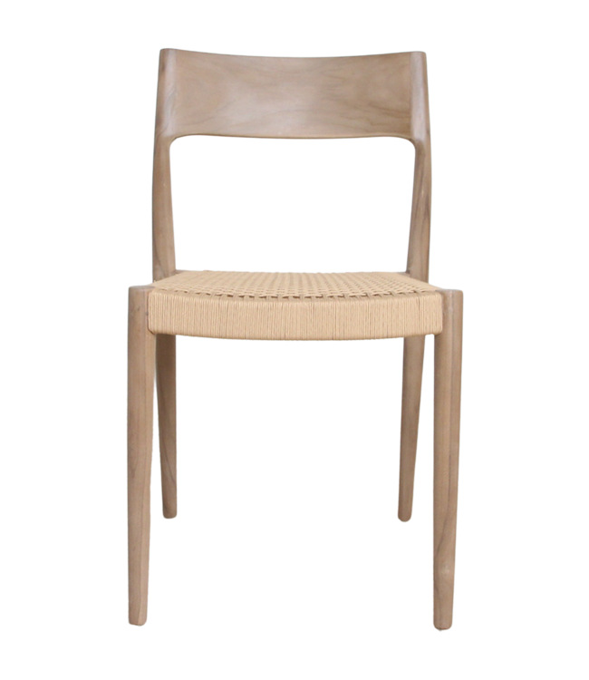 Raw Materials Amsterdam Freya Stoel | Set Van 2 | Zonder Armleuning | Naturel