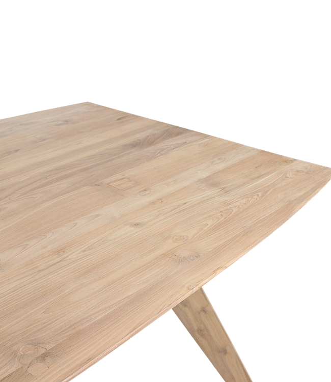 Raw Materials Amsterdam Studio Eettafel | Teakhout | H76 x B200 x D95 cm