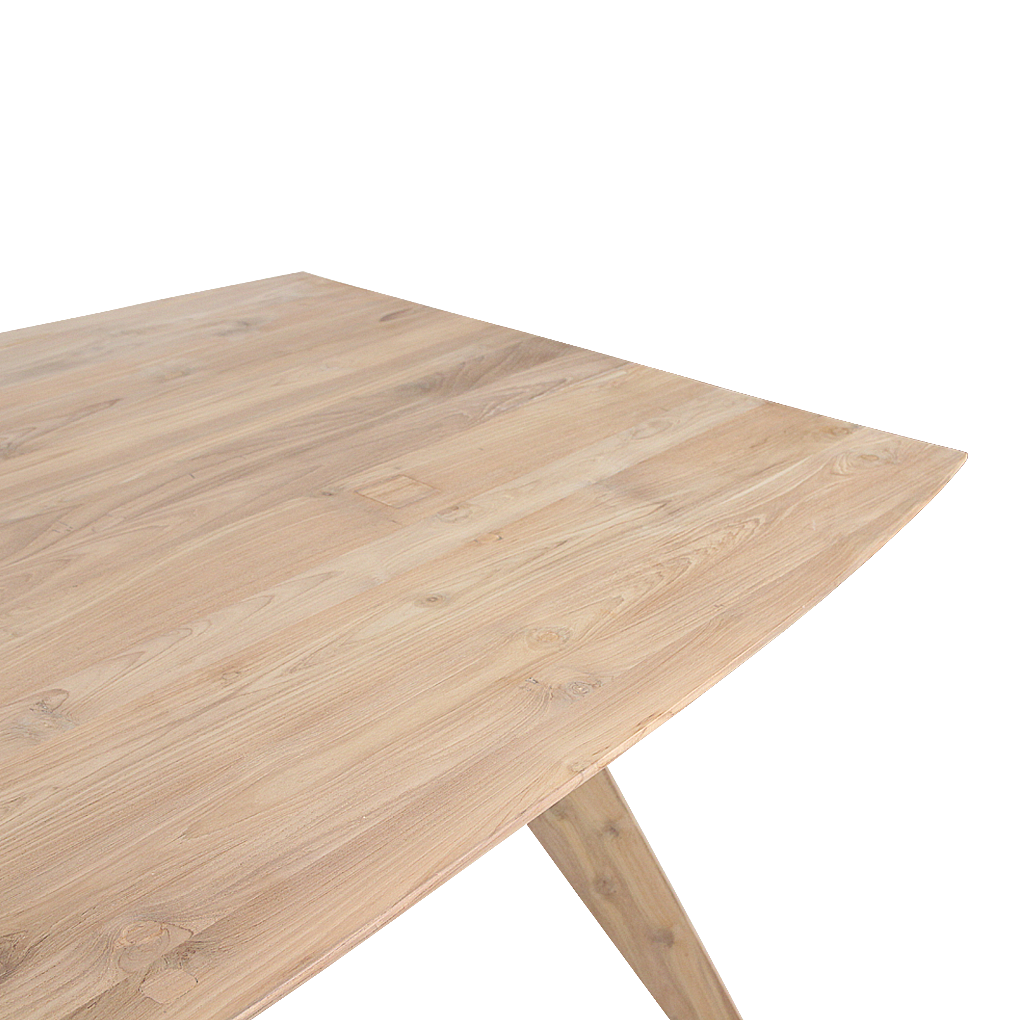 Raw Materials Amsterdam Studio Eettafel | Teakhout | H76 x B200 x D95 cm