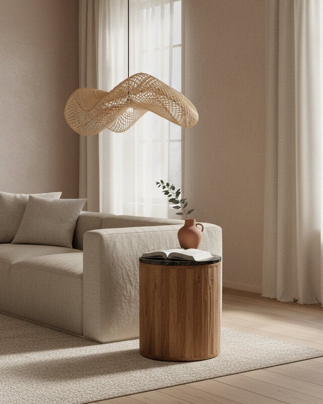 Raw Materials Amsterdam Wave Hanglamp | Rotan | Large | H28 x D75 cm