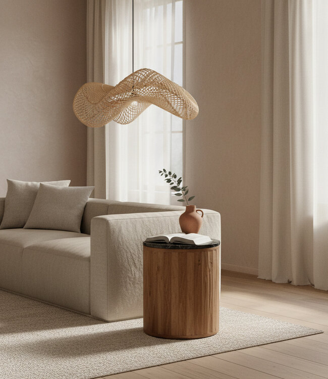 Raw Materials Amsterdam Wave Hanglamp | Rotan | Large | H28 x D75 cm
