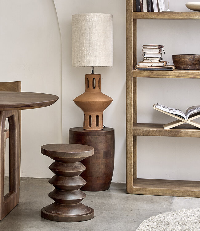 Raw Materials Amsterdam Bijzettafel | Kiribati | Mangohout | H45 x D35 cm