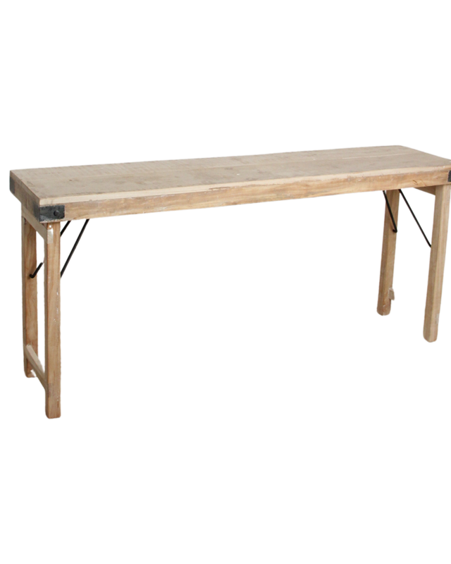 Raw Materials Amsterdam Limewash Opklapbare Wandtafel | H76 x B170 x D40 cm