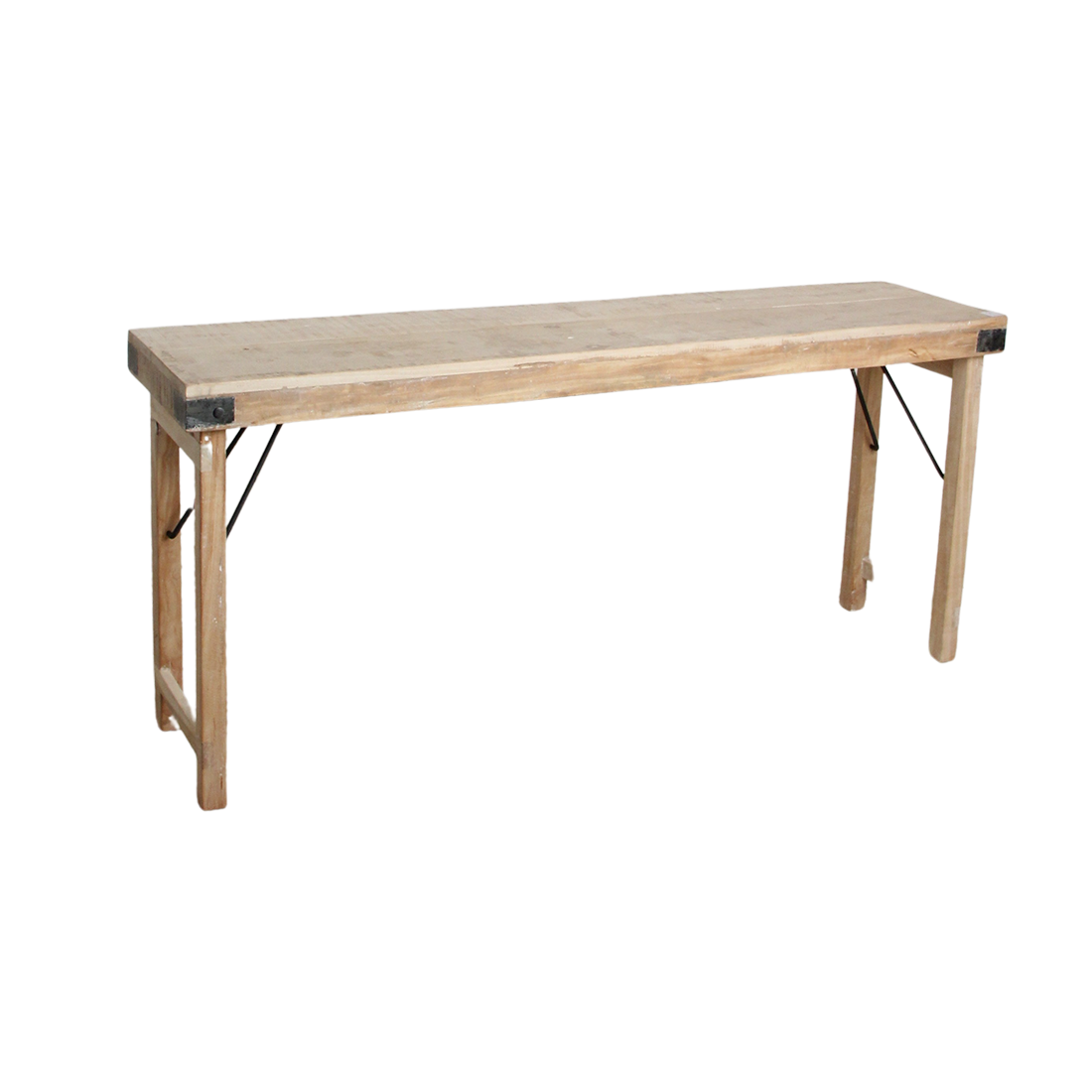 Raw Materials Amsterdam Limewash Opklapbare Wandtafel | H76 x B170 x D40 cm