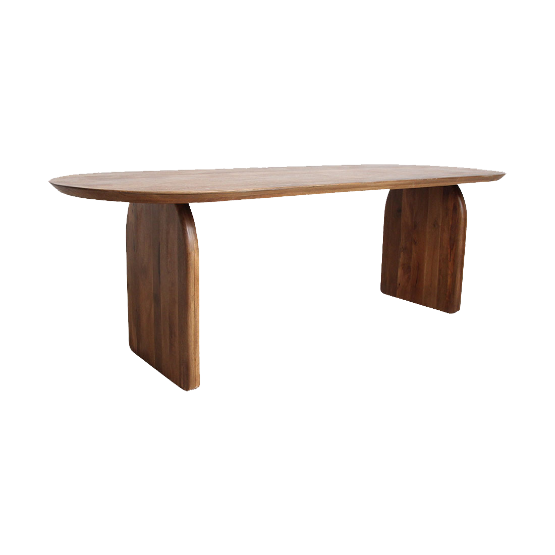 Raw Materials Amsterdam Bullnose Eettafel | Bruin | Gesloten | H76 x B240 x D90 cm