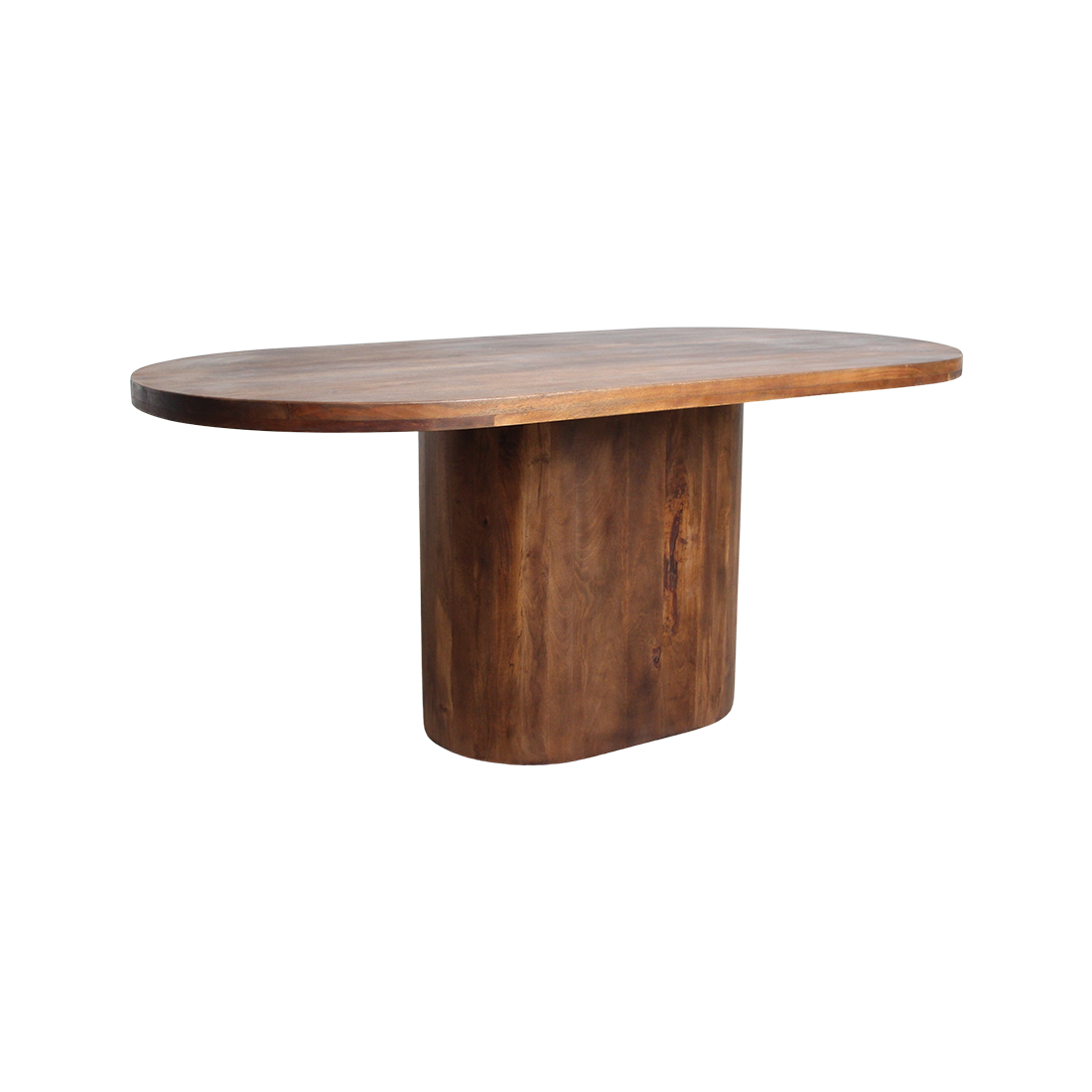 Raw Materials Amsterdam Bullnose Oblong Eettafel | Mangohout | H76 x B180 x D110 cm