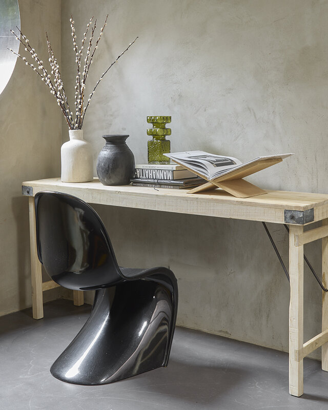 Raw Materials Amsterdam Limewash Opklapbare Wandtafel | H76 x B170 x D40 cm