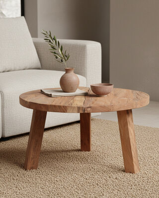 Raw Materials Amsterdam Farmwood Salontafel | Large | H38 x D70 cm