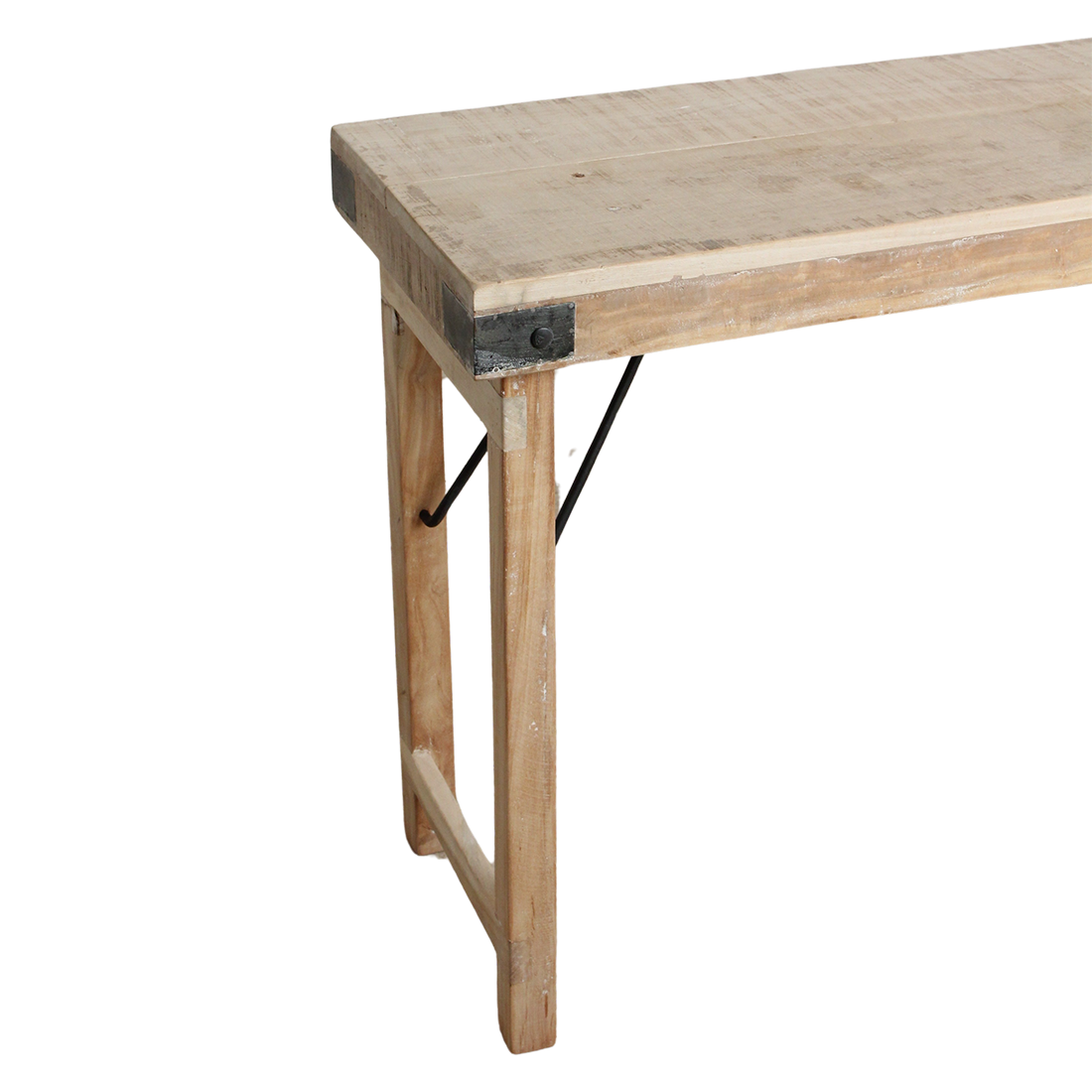 Raw Materials Amsterdam Limewash Opklapbare Wandtafel | H76 x B170 x D40 cm