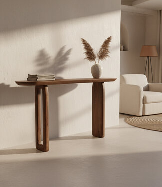 Raw Materials Amsterdam Bullnose Wandtafel | Bruin | H80 x B140 x D30 cm