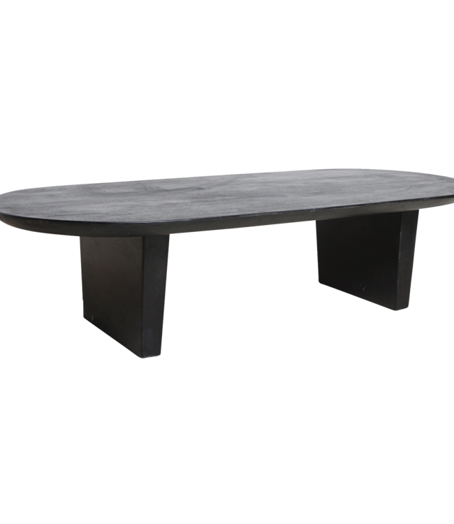 Raw Materials Amsterdam Bullnose Salontafel | Zwart | H35 x B140 x D60 cm