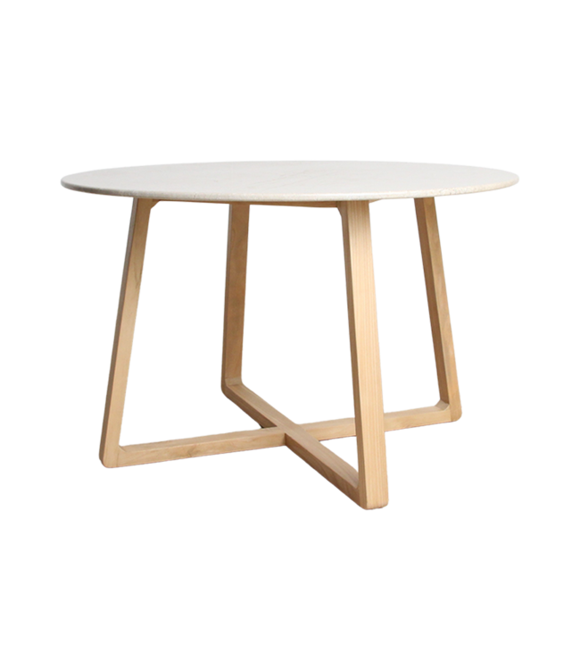 Raw Materials Amsterdam Infinity Eettafel | Rond | Marmer | H75 x D120 cm