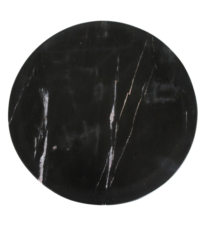 Raw Materials Amsterdam Bijzettafel | Sabah | Marmeren | Zwart | H50 x D40 cm