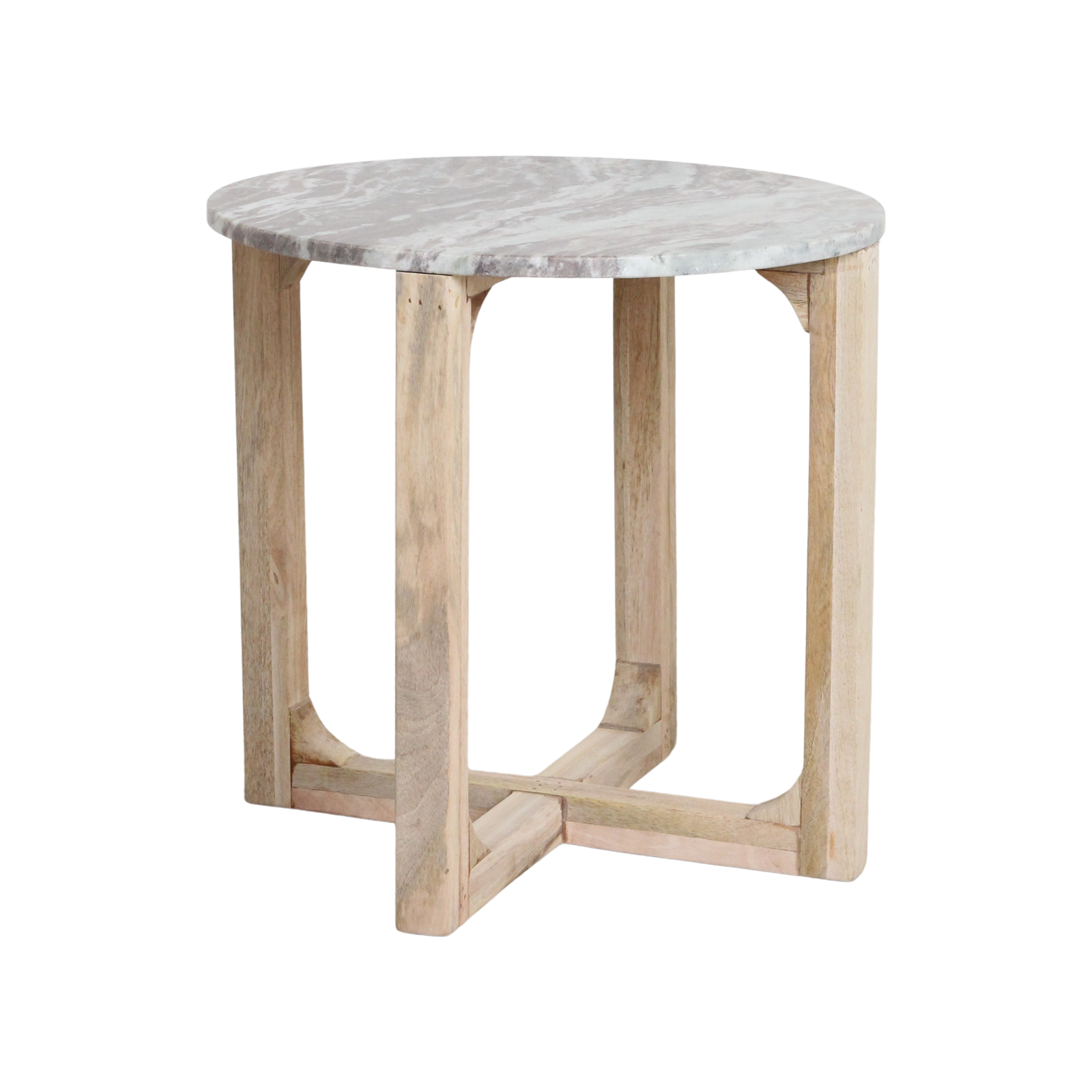 Raw Materials Amsterdam Bijzettafel | Marmer | Fancy Bruin | H50 x D50 cm