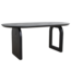 Raw Materials Amsterdam Bullnose Eettafel | Zwart | Mix | H76 x B180 x D90 cm