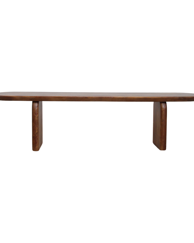 Raw Materials Amsterdam Bullnose Eetkamerbank | H45 x B180 x D35 cm