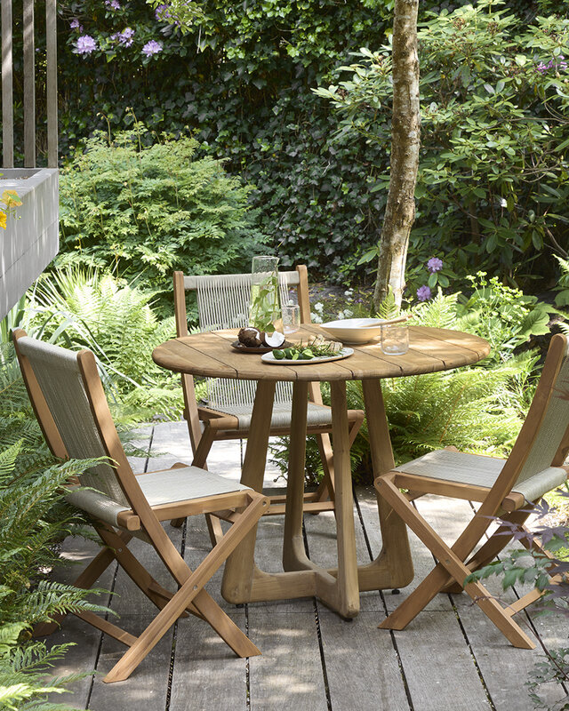 Raw Materials Amsterdam Verano Tuintafel | Teakhout | D100 cm