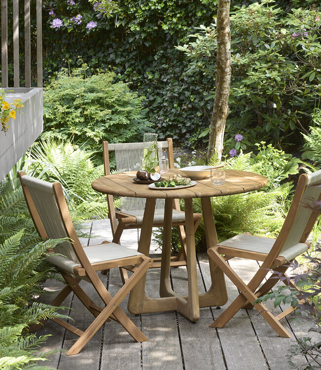 Raw Materials Amsterdam Verano Tuintafel | Teakhout | D100 cm