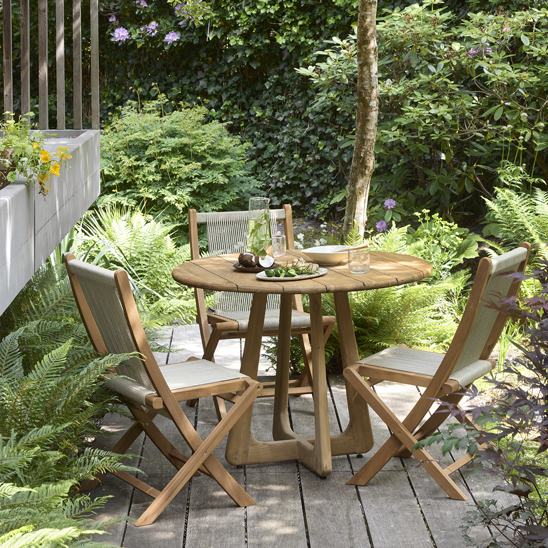 Raw Materials Amsterdam Verano Tuintafel | Teakhout | D100 cm