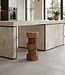 Raw Materials Amsterdam Forma Barkruk Totoma | Naturel | Teakhout | H65 x D30 cm