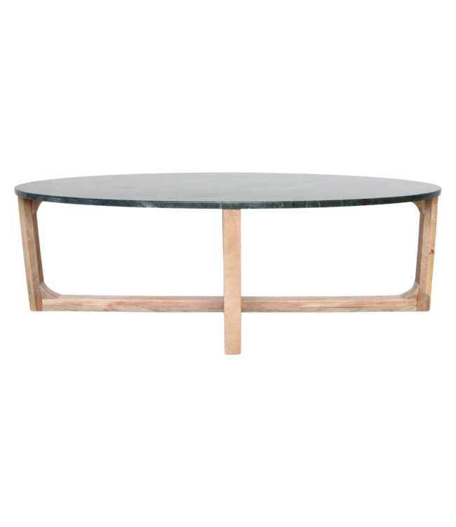 Raw Materials Amsterdam Marmeren Salontafel | Groen | H38 x B120 x D60 cm