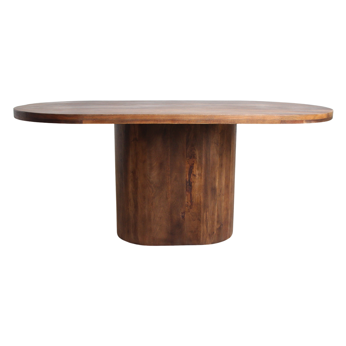 Raw Materials Amsterdam Bullnose Oblong Eettafel | Mangohout | H76 x B200 x D110 cm