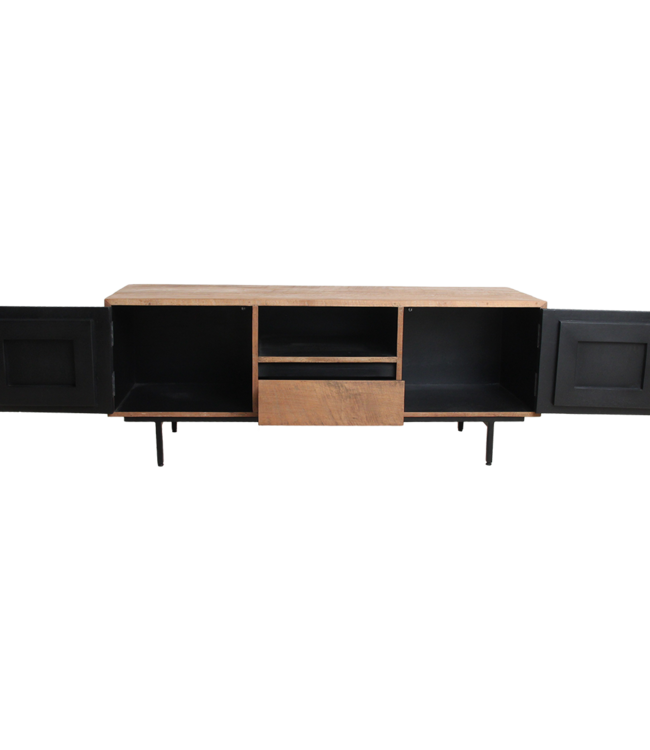 Raw Materials Amsterdam Ritme TV-Meubel | Teakhout | H55 x B140 x D45 cm