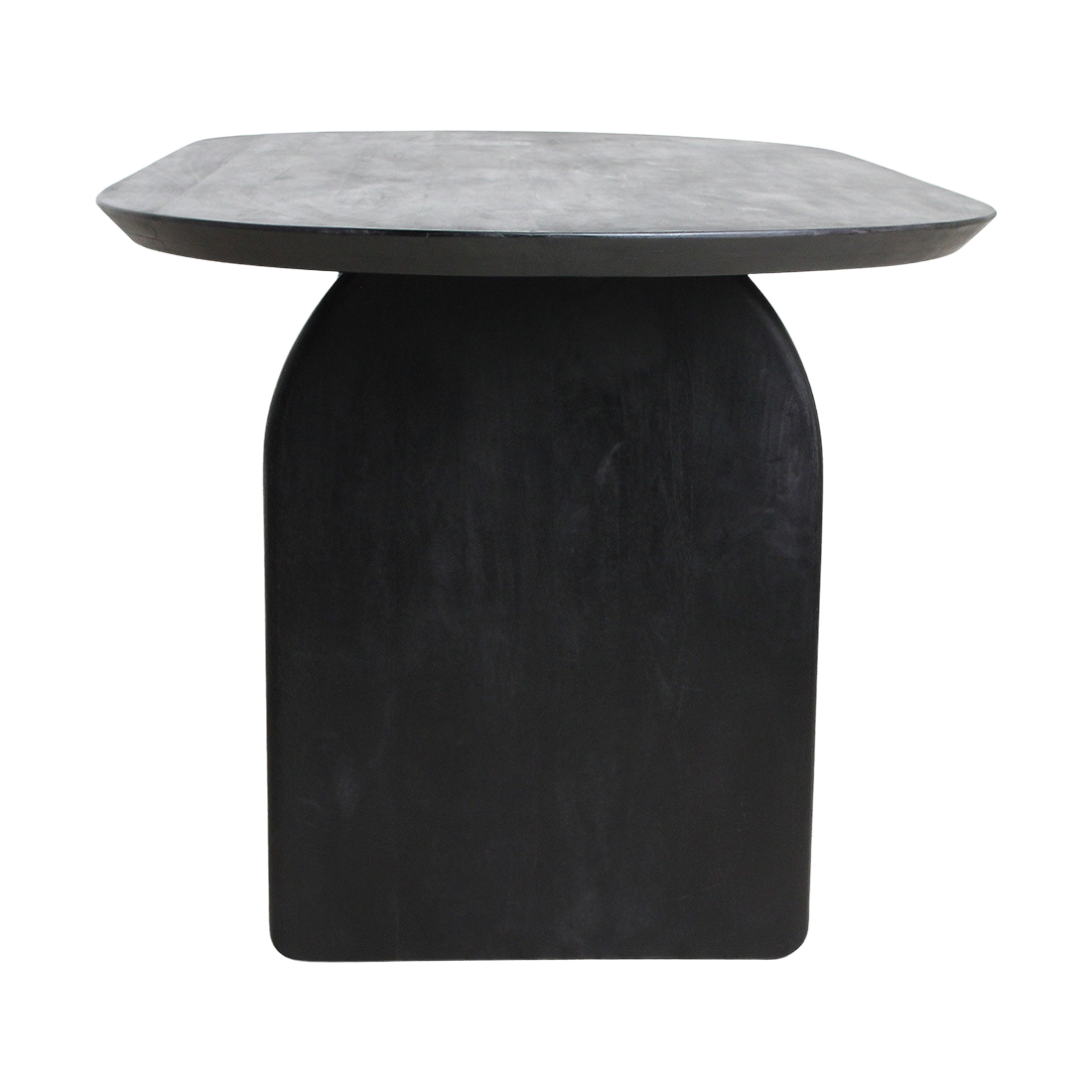 Raw Materials Amsterdam Bullnose Eettafel | Zwart | Mix | H76 x B180 x D90 cm