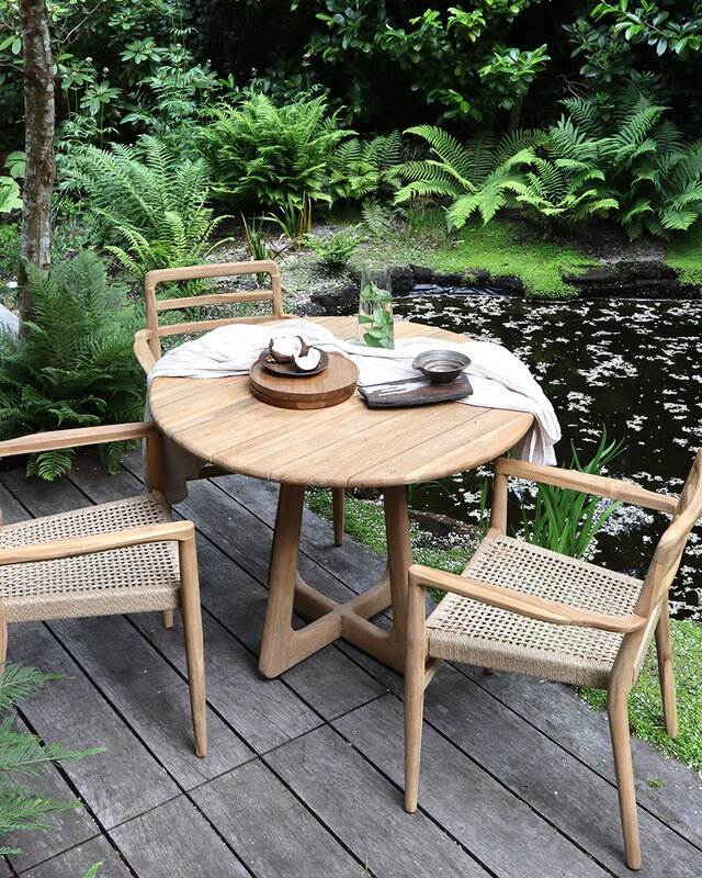 Raw Materials Amsterdam Verano Tuintafel | Teakhout | D100 cm